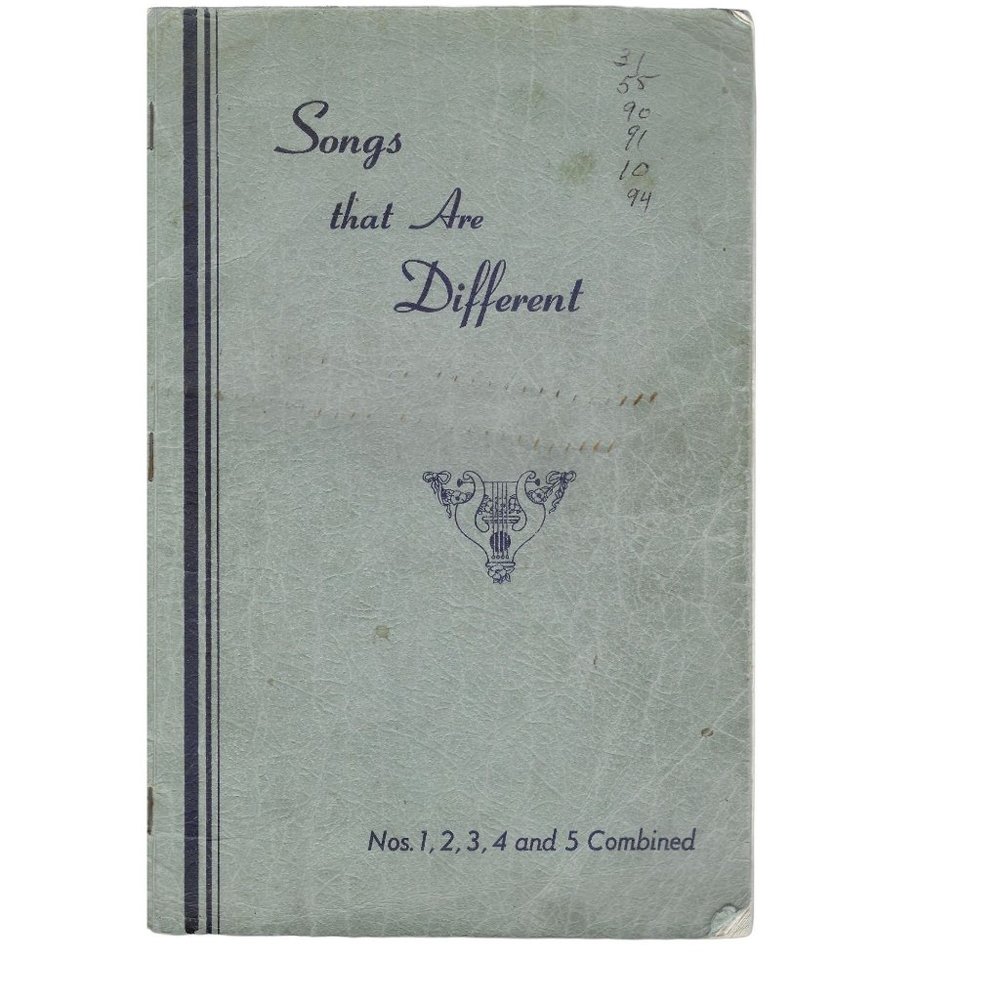 Songs That are  Different 1, 2, 3, 4, & 5 Combined Lillenas Nazarene 1924 or Lat